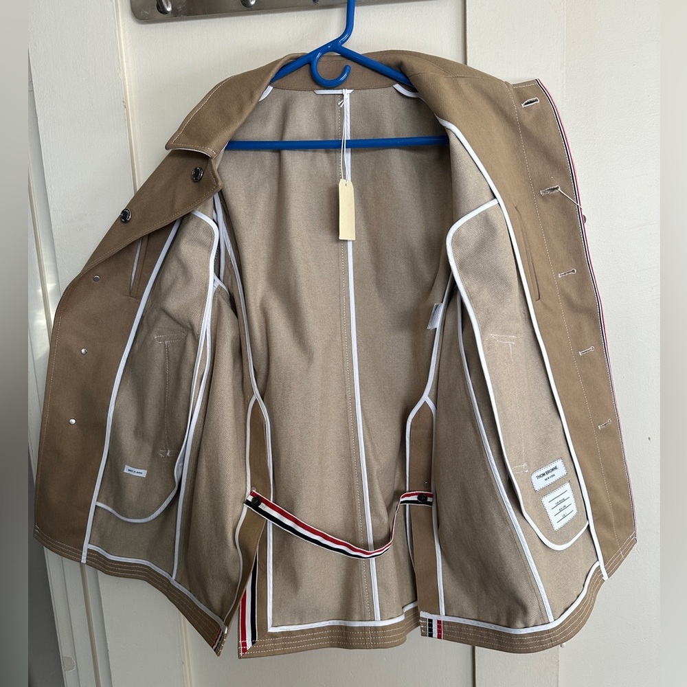 Thom Browne Tan Trench Coat - Picture 7 of 15
